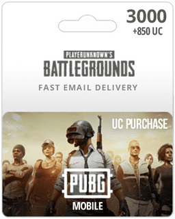 3000UC PUBG Mobile Gift Card