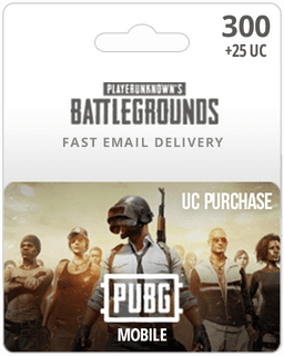300UC PUBG Mobile Gift Card