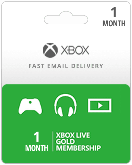 Xbox live gift hot sale card 1 month