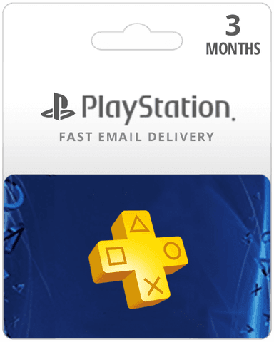 3 Month PlayStation Plus Membership Gift Card
