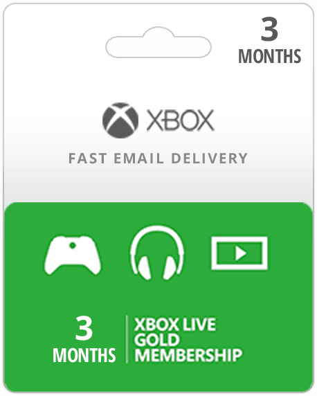 Xbox gold card 3 month outlet
