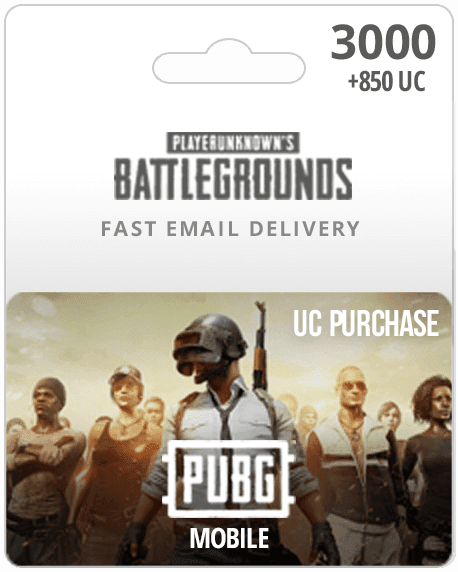 3000UC PUBG Mobile Gift Card