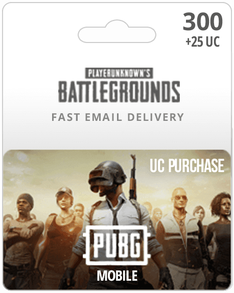 300UC PUBG Mobile Gift Card