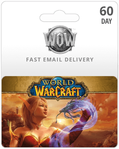 World of Warcraft 60 Days Time Card Prepaid US digital for Windows