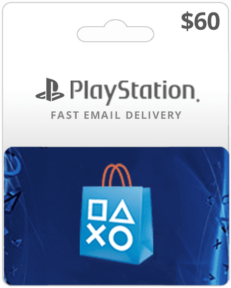 $60 PSN Online | PlayStation Gift Email Delivery