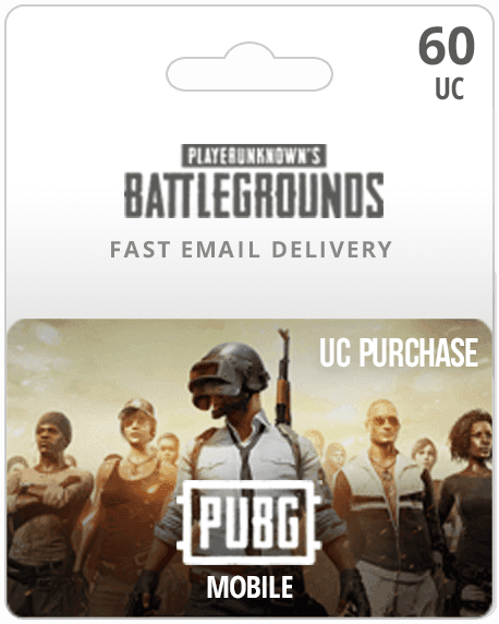 60UC PUBG Mobile Gift Card