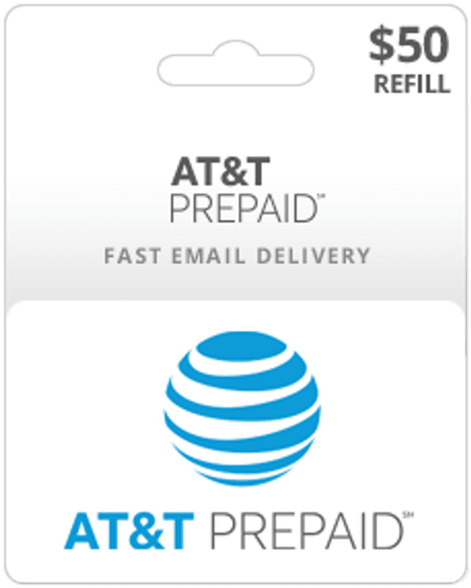 $50 AT&T Prepaid Gift Card