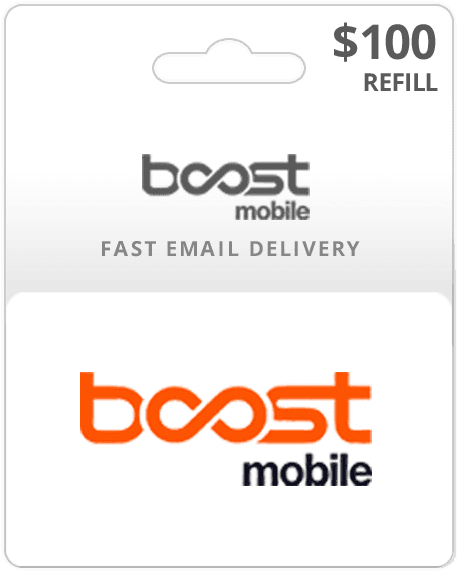 $100 Boost Mobile Prepaid Gift Card