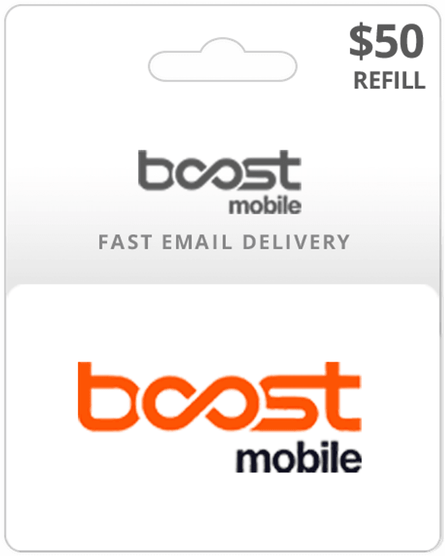 $50 Boost Mobile Prepaid Gift Card