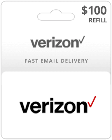 $100 Verizon Prepaid Gift Card