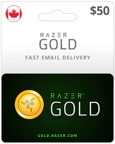$50 Razer Gold Canada Game Card