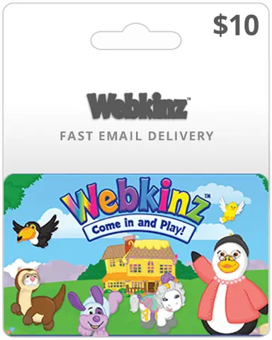 $10 Webkinz Game Card