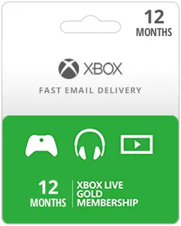 12 Month Xbox Live Membership