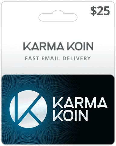 $25 Karma Koin Game Card