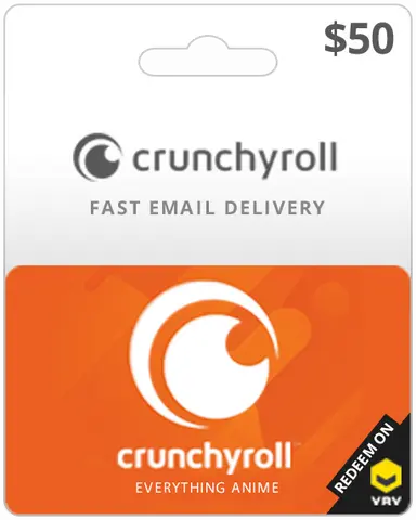 $50 Crunchyroll Gift Card