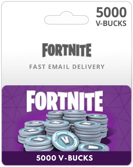 5000 Fortnite V-Bucks Card - Email Delivery