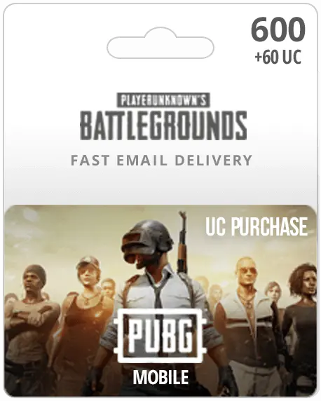 600UC PUBG Mobile Gift Card