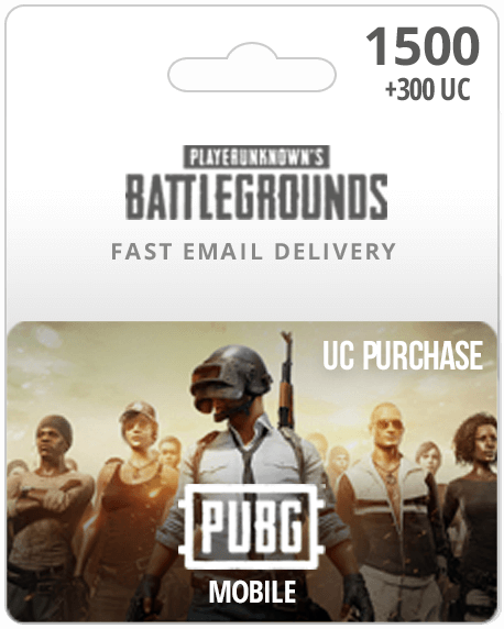 1500UC PUBG Mobile Gift Card