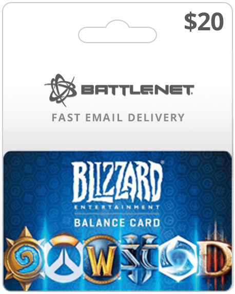 $20 USA Blizzard Gift Card (Instant E-mail Delivery)