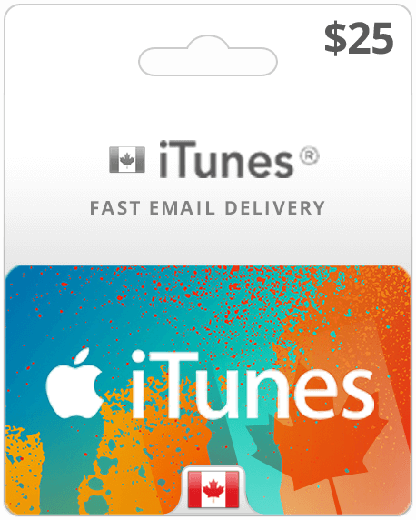 $25 Canada iTunes Gift Card
