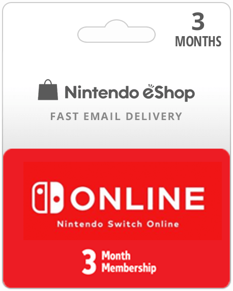 3 Month Nintendo Switch Membership Card