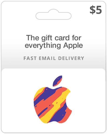 5 dollar Apple iTunes gift card code, Good price!