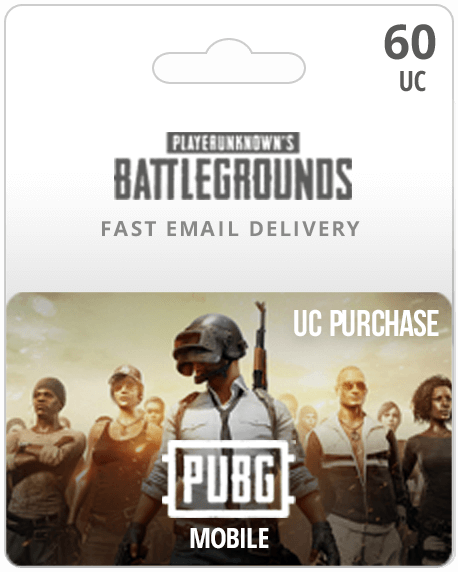 60UC PUBG Mobile Gift Card